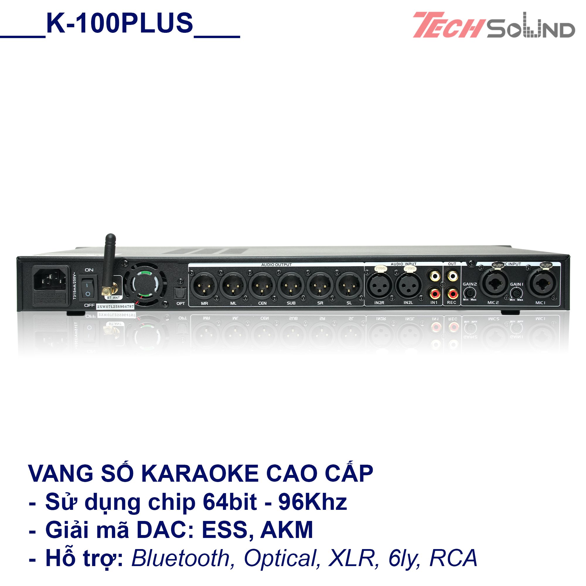 Vang số cao cấp Techsound K100 Plus [Ver2]