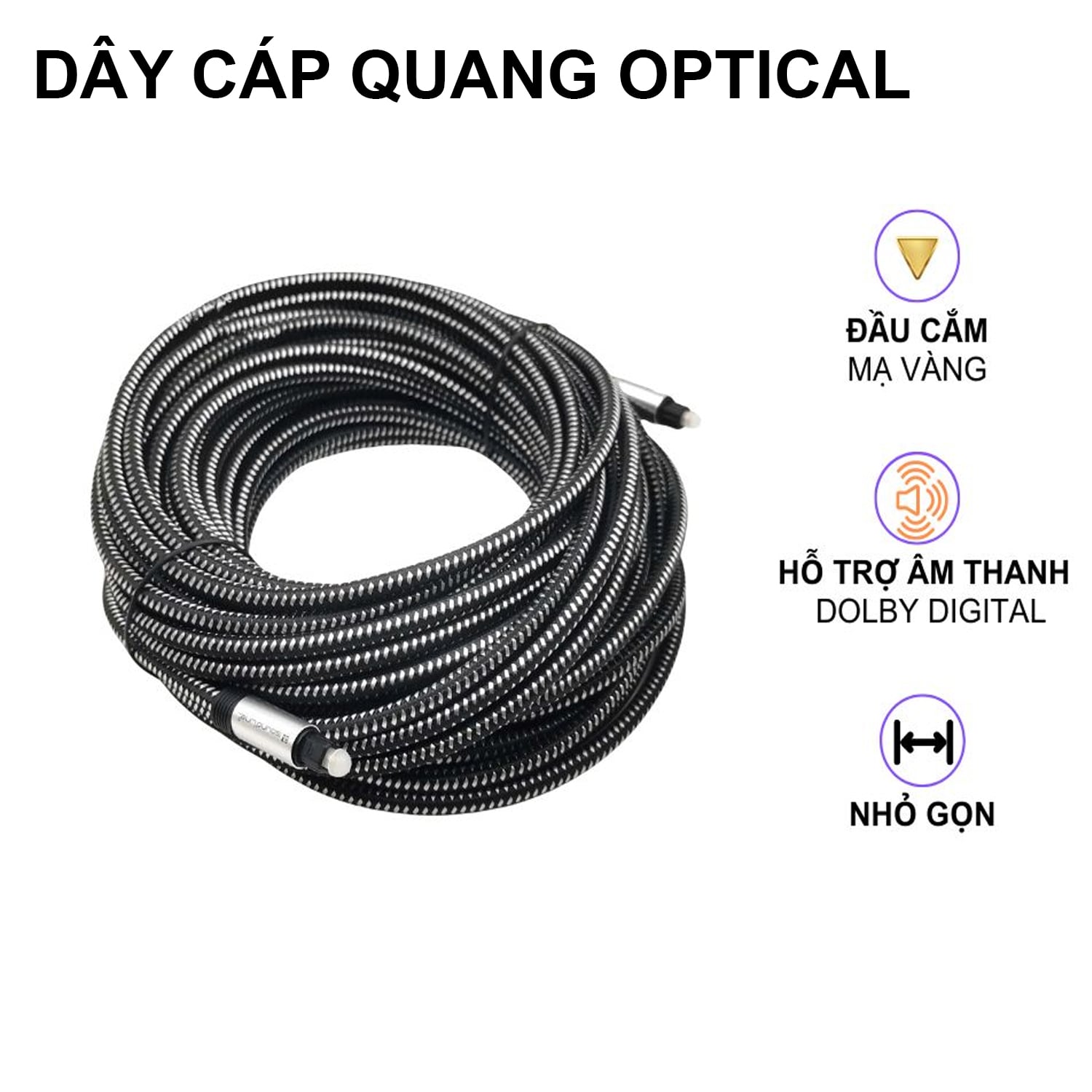 Dây tín hiệu Cáp Quang Optical 3M