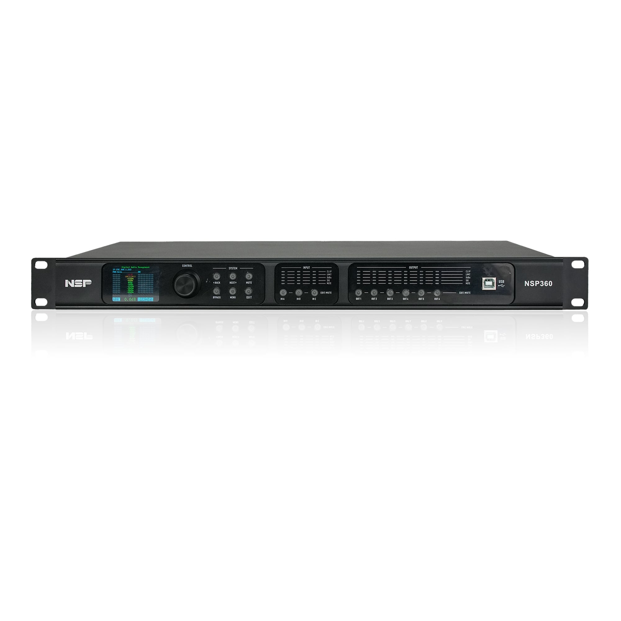 Xử lý tín hiệu số NSP Audio NSP360 (3 vào 6 ra)