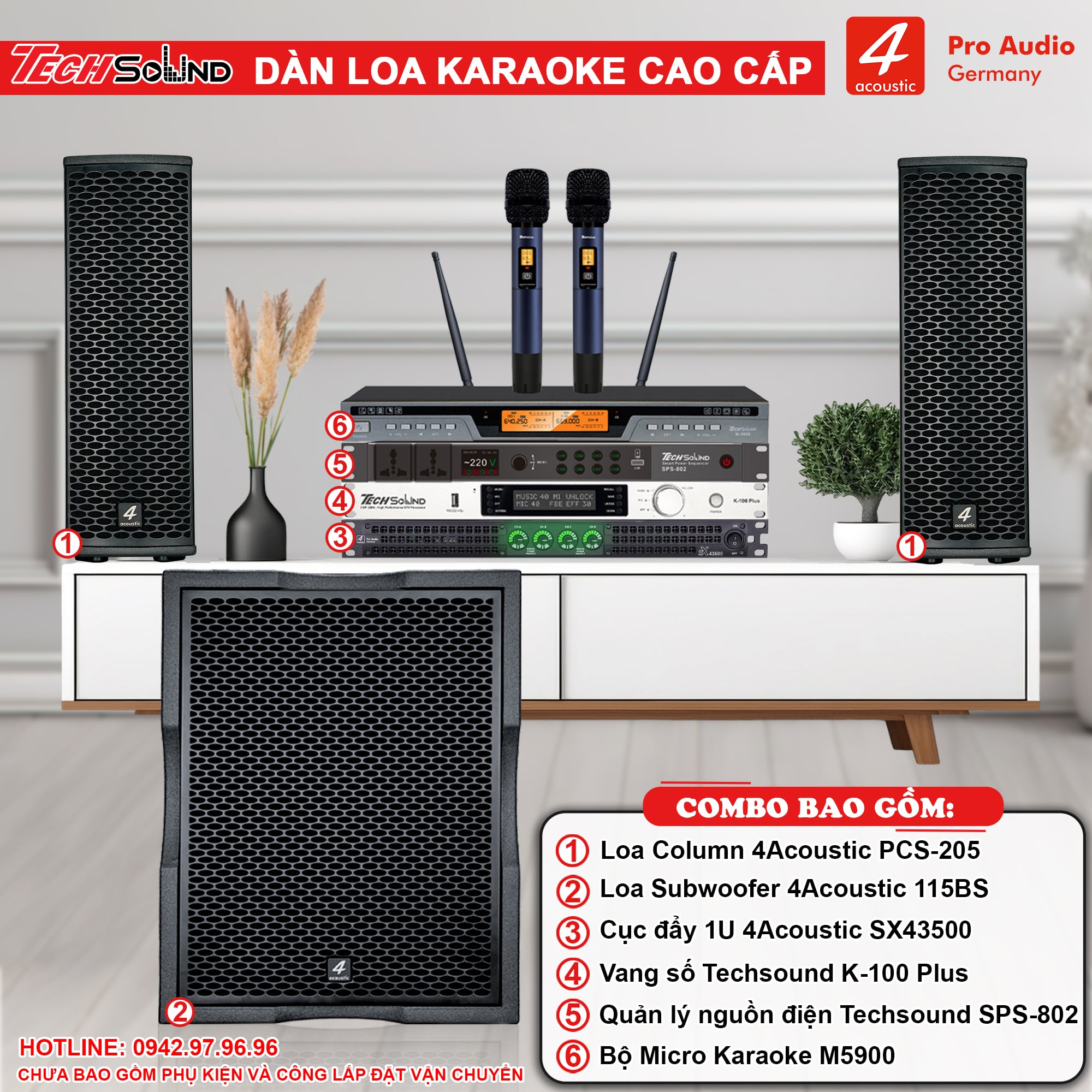 Dàn Loa Column 4Acoustic PCS-205 [01]