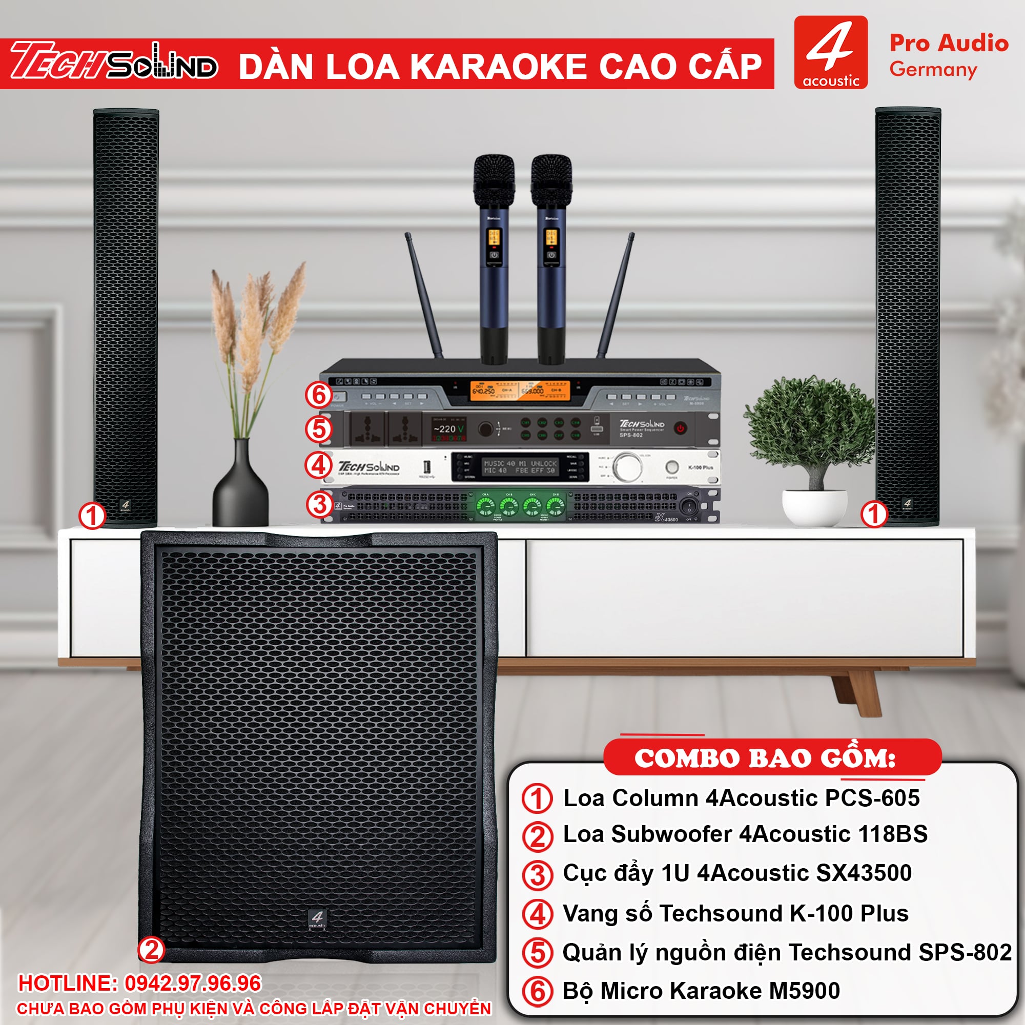Dàn Loa Column 4Acoustic PCS-605 [01]