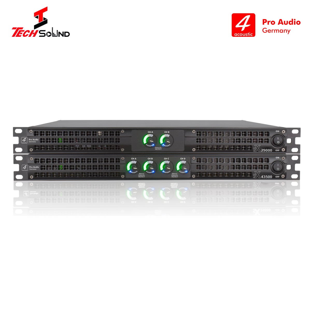 Công suất 1U 4Acoustic SX43500 (4 Kênh 900W)