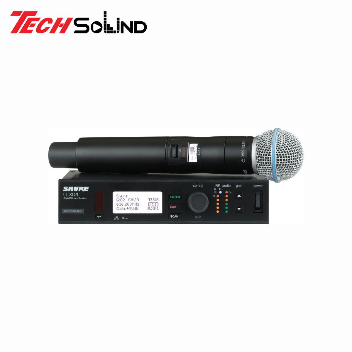 Bộ thu phát và micro không dây Shure ULXD4 B58