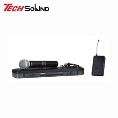 Bộ thu phát kèm micro không dây cầm tay và cài áo Shure PG1288/PG185