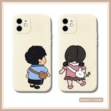  Ốp lưng iPhone in hình cặp đôi cute gấu thỏ đáng yêu đủ dòng 16/16splus/7/8//x/15/11/12/13/14/pro/plus/promax 