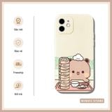  Ốp lưng iPhone cặp đôi gấu cute dimsum in hình dễ thương đủ dòng 16/16splus/7/8//x/15/11/12/13/14/pro/plus/promax 