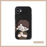  Ốp lưng iPhone cặp đôi cute in hình cô gái giận chàng khóc đủ dòng 16/16splus/7/8//x/15/11/12/13/14/pro/plus/promax 