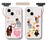  Ốp lưng iPhone cặp đôi in hình tuỳ chỉnh cute theo yêu cầu đủ dòng 