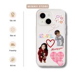  Ốp lưng iPhone cặp đôi in hình tuỳ chỉnh cute theo yêu cầu đủ dòng 