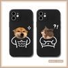  Ốp lưng iPhone chó Shiba cơ bắp & mèo giật mình cute cặp đôi đủ dòng 16/16splus/7/8//x/15/11/12/13/14/pro/plus/promax 