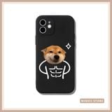  Ốp lưng iPhone chó Shiba cơ bắp & mèo giật mình cute cặp đôi đủ dòng 16/16splus/7/8//x/15/11/12/13/14/pro/plus/promax 
