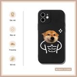  Ốp lưng iPhone chó Shiba cơ bắp & mèo giật mình cute cặp đôi đủ dòng 16/16splus/7/8//x/15/11/12/13/14/pro/plus/promax 