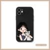  Ốp lưng iPhone Cặp Đôi cute in hình Trai Gái ôm Mèo đủ dòng 16/16splus/7/8//x/15/11/12/13/14/pro/plus/promax 