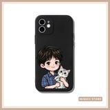  Ốp lưng iPhone Cặp Đôi cute in hình Trai Gái ôm Mèo đủ dòng 16/16splus/7/8//x/15/11/12/13/14/pro/plus/promax 
