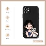  Ốp lưng iPhone Cặp Đôi cute in hình Trai Gái ôm Mèo đủ dòng 16/16splus/7/8//x/15/11/12/13/14/pro/plus/promax 