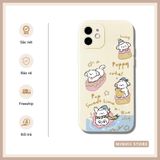  Ốp lưng iPhone cặp đôi cute chó mèo, Happy Lime, Puppy cute! đủ dòng 16/16splus/7/8//x/15/11/12/13/14/pro/plus/promax 