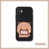  Ốp lưng iPhone cặp đôi Gấu chụp ảnh selfie cute đủ dòng 16/16splus/7/8//x/15/11/12/13/14/pro/plus/promax 