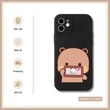  Ốp lưng iPhone cặp đôi Gấu chụp ảnh selfie cute đủ dòng 16/16splus/7/8//x/15/11/12/13/14/pro/plus/promax 