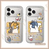  Ốp lưng iPhone cặp đôi in hình mèo chó cute "STUFFED Flea Satisfied" đủ dòng 16/16splus/7/8//x/15/11/12/13/14/pro/plus/promax 