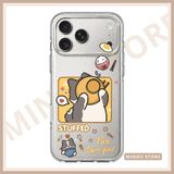  Ốp lưng iPhone cặp đôi in hình mèo chó cute "STUFFED Flea Satisfied" đủ dòng 16/16splus/7/8//x/15/11/12/13/14/pro/plus/promax 