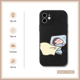 Ốp lưng iPhone cặp đôi in hình ngủ ngon cute Zzz đủ dòng 16/16splus/7/8//x/15/11/12/13/14/pro/plus/promax 
