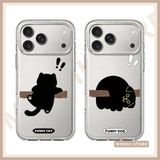  Ốp lưng iPhone cặp đôi mèo & chó cute, hình in độc đáo đủ dòng 16/16splus/7/8//x/15/11/12/13/14/pro/plus/promax 