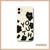  Ốp lưng iPhone cute gấu đen & chữ YOUTH, LOVE hồng, cá tính, cặp đôi đủ dòng 16/16splus/7/8//x/15/11/12/13/14/pro/plus/promax 