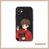  Ốp lưng iPhone in hình cặp đôi cute hoa hồng đủ dòng 16/16splus/7/8//x/15/11/12/13/14/pro/plus/promax 