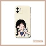  Ốp lưng iPhone in hình cặp đôi hoạt hình cute mèo đủ dòng 16/16splus/7/8//x/15/11/12/13/14/pro/plus/promax 