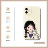  Ốp lưng iPhone in hình cặp đôi hoạt hình cute mèo đủ dòng 16/16splus/7/8//x/15/11/12/13/14/pro/plus/promax 