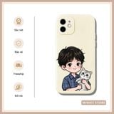  Ốp lưng iPhone in hình cặp đôi hoạt hình cute mèo đủ dòng 16/16splus/7/8//x/15/11/12/13/14/pro/plus/promax 