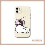  Ốp lưng iPhone in hình cặp đôi ngủ Zzz dễ thương đủ dòng 16/16splus/7/8//x/15/11/12/13/14/pro/plus/promax 
