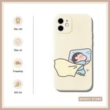  Ốp lưng iPhone in hình cặp đôi ngủ Zzz dễ thương đủ dòng 16/16splus/7/8//x/15/11/12/13/14/pro/plus/promax 