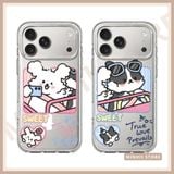  ốp lưng iPhone in hình chó cute, cặp đôi, “Sweet True Love” đủ dòng 16/16splus/7/8//x/15/11/12/13/14/pro/plus/promax 