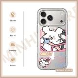  ốp lưng iPhone in hình chó cute, cặp đôi, “Sweet True Love” đủ dòng 16/16splus/7/8//x/15/11/12/13/14/pro/plus/promax 