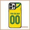  Ốp lưng iPhone in tên và số đội Tuyển Brazil đủ dòng 16/16splus/7/8//x/15/11/12/13/14/pro/plus/promax 