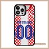  Ốp lưng iPhone in tên và số đội Tuyển Croatia đủ dòng 16/16splus/7/8//x/15/11/12/13/14/pro/plus/promax 