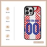  Ốp lưng iPhone in tên và số đội Tuyển Croatia đủ dòng 16/16splus/7/8//x/15/11/12/13/14/pro/plus/promax 