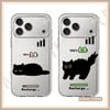  Ốp lưng iPhone mèo đen sạc pin cute, độc đáo đủ dòng 16/16splus/7/8//x/15/11/12/13/14/pro/plus/promax 