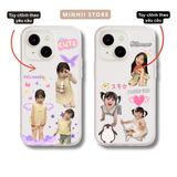  Ốp lưng iPhone trong suốt in ảnh bé yêu cute, tuỳ chỉnh đủ dòng 