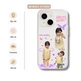  Ốp lưng iPhone trong suốt in ảnh bé yêu cute, tuỳ chỉnh đủ dòng 