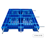  Pallet Nhựa Xanh 1200x1000x150 Đa Chân 