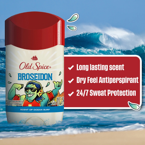  Lăn Khử Mùi Old Spice Summerdude Limited Edition Broseidon Scent of Ocean Surf 73Gr (Sáp Trắng) 