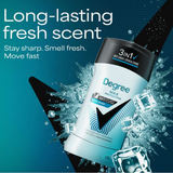  Lăn Khử Mùi Degree Men UltraClear Black & White Cool Rush 76Gr (Sáp Trắng) 