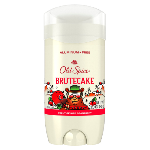  Lăn Khử Mùi Old Spice Holidude Limited Edition Brutecake Scent of Iced Cranberry Aluminum-Free 85Gr (Sáp Xanh) 