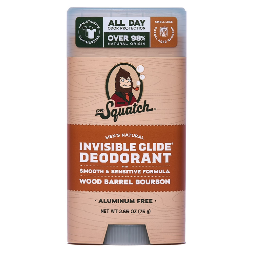  Lăn Khử Mùi Dr. Squatch Invisible Glide Wood Barrel Bourbon Aluminum Free Deodorant 75Gr 