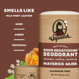  Lăn Khử Mùi Dr. Squatch Maverick Musk Aluminum Free Deodorant 75Gr 
