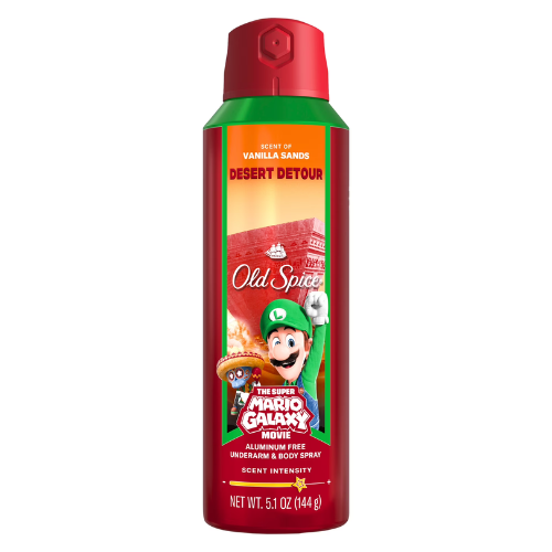  Xịt Khử Mùi Old Spice x The Super Mario Galaxy Movie Desert Detour 144Gr 
