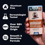  Lăn Khử Mùi Dr. Squatch Invisible Glide Wood Barrel Bourbon Aluminum Free Deodorant 75Gr 