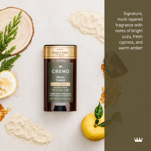  Lăn Khử Mùi Cremo Fresh Timber Antiperspirant & Deodorant 75Gr 